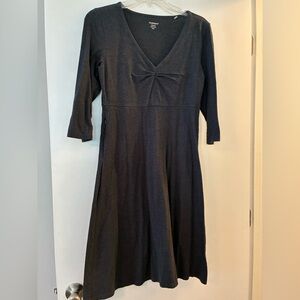 Toad&Co Charcoal Gray Quarter Sleeve Dress